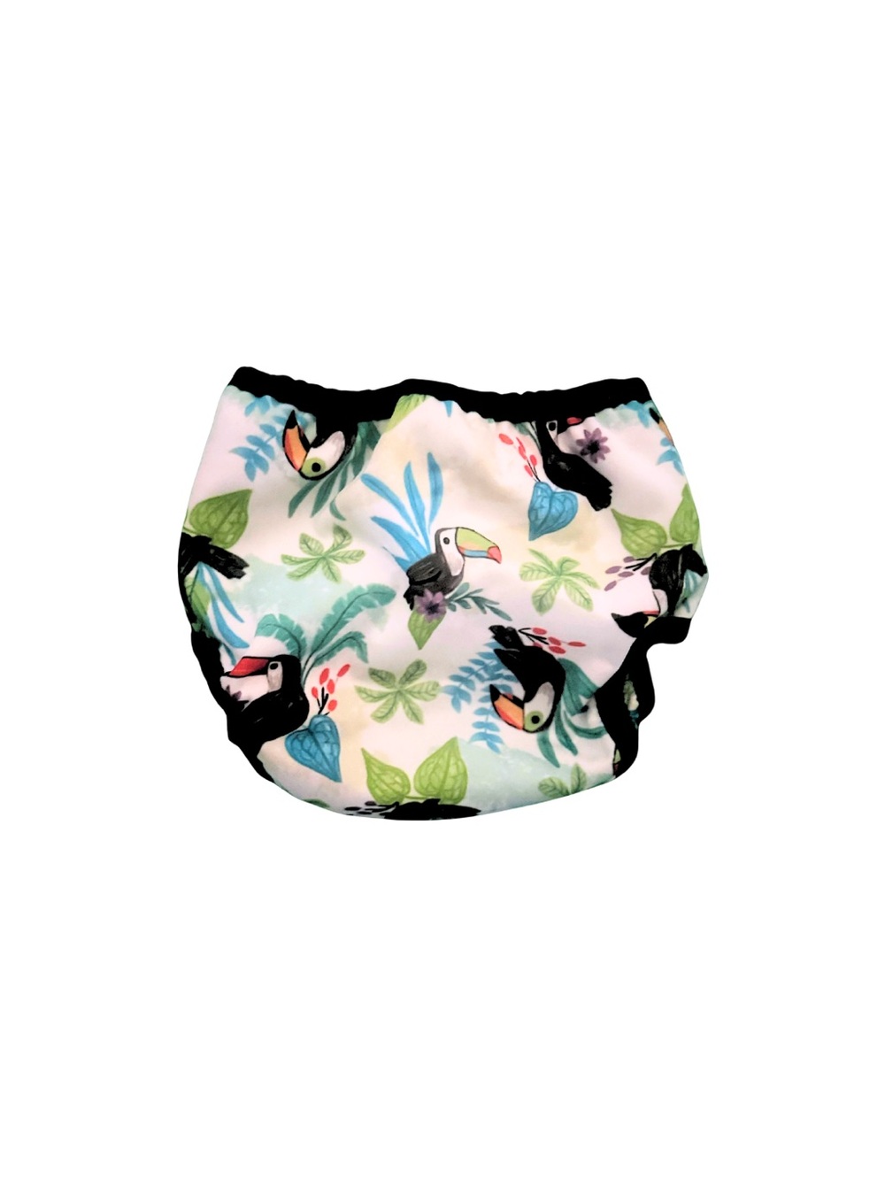 🌴 Thirsties Baby Tropical Toucan Kids Swim Diaper Cover Size 2 - Picture 2 of 3
